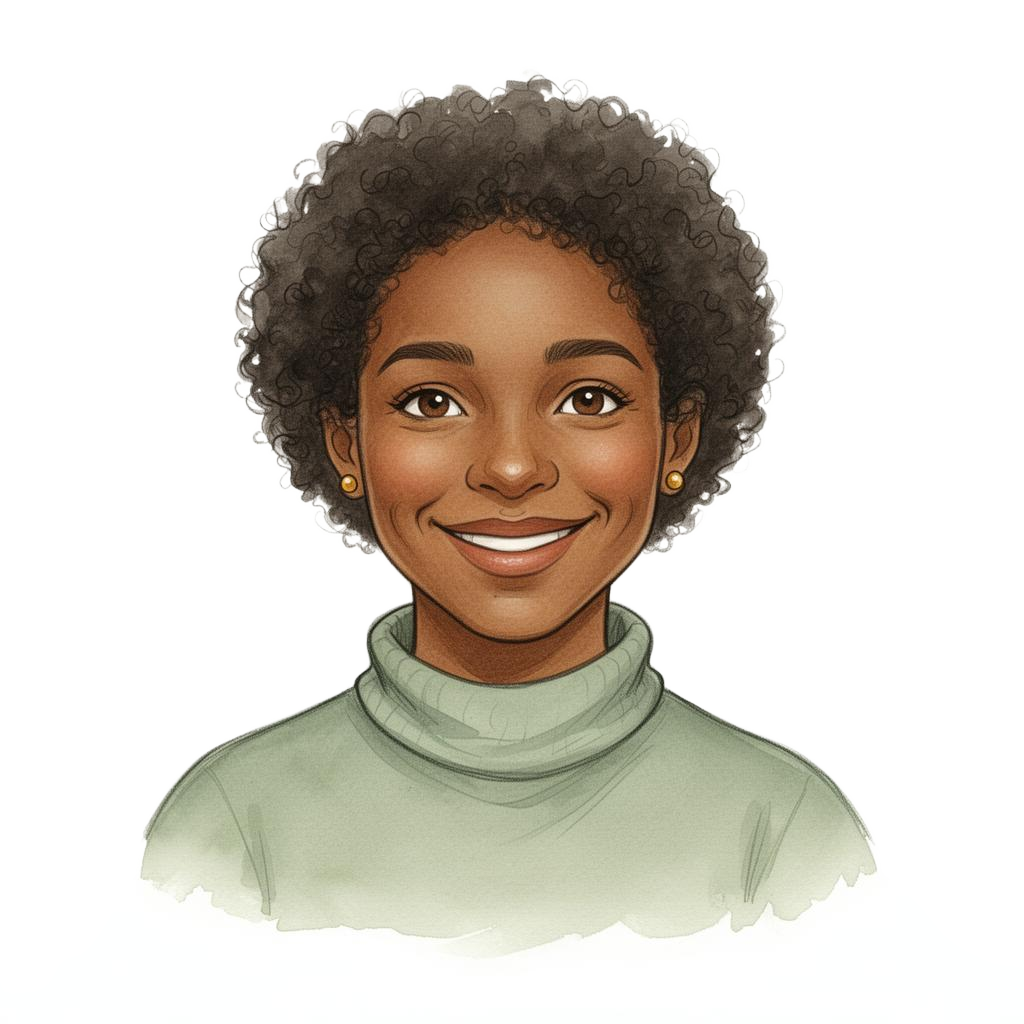 Molly · Sage turtleneck